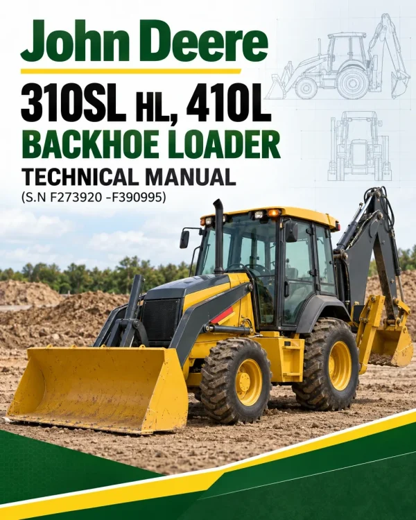 John Deere 310SL HL, 410L Backhoe Loader Technical Manual (S.N F273920 -F390995) John Deere 310SL HL, 410L Backhoe Loader Technical Manual (S.N F273920 -F390995)