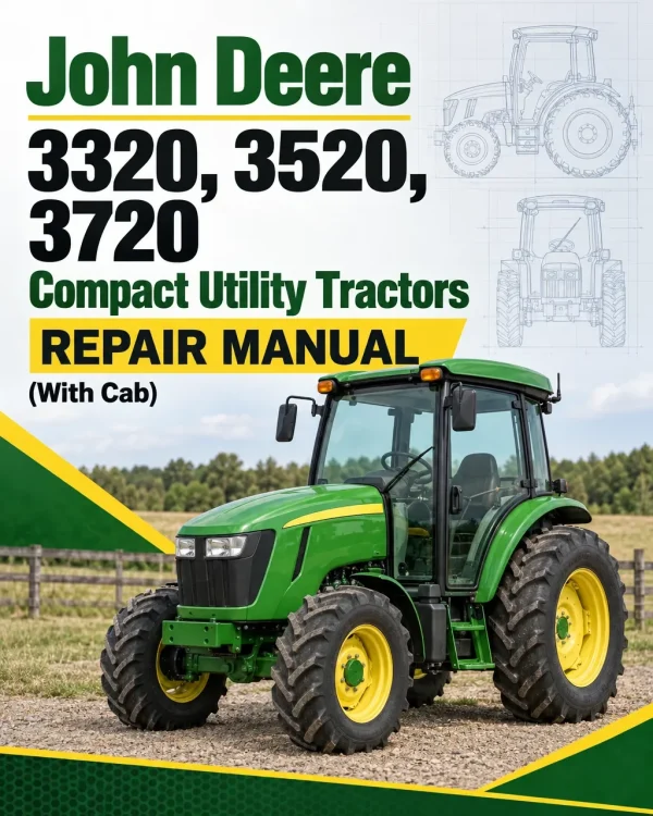 John Deere 3320, 3520, 3720 Compact Utility Tractors Repair Manual (With Cab) John Deere 3320, 3520, 3720 Compact Utility Tractors Repair Manual (With Cab)