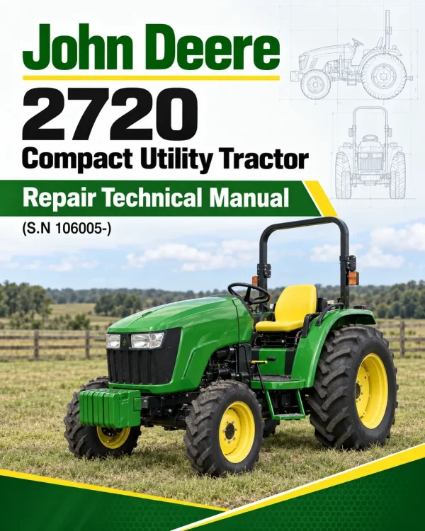 John Deere 2720 Compact Utility Tractor Repair Technical Manual (S.N 106005-)