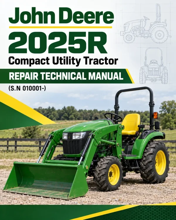 John Deere 2025R Compact Utility Tractor Repair Technical Manual (S.N 010001-)