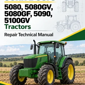 John Deere 5080, 5080GV, 5080GF, 5090, 5100GV Tractors Repair Technical Manual