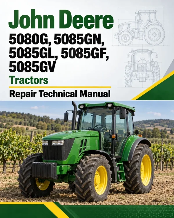 John Deere 5080G, 5085GN, 5085GL, 5085GF, 5085GV Tractors Repair Technical Manual
