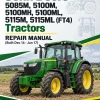 John Deere 5085M, 5100M, 5100MH, 5100ML, 5115M, 5115ML (FT4) Tractors Repair Manual (Built Dec 14 - Jun 17) John Deere 5085M, 5100M, 5100MH, 5100ML, 5115M, 5115ML (FT4) Tractors Repair Manual (Built Dec 14 - Jun 17)