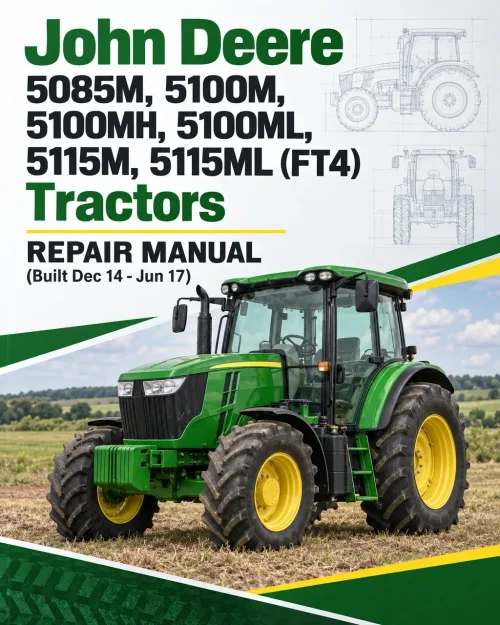 John Deere 5085M, 5100M, 5100MH, 5100ML, 5115M, 5115ML (FT4) Tractors Repair Manual (Built Dec 14 - Jun 17) John Deere 5085M, 5100M, 5100MH, 5100ML, 5115M, 5115ML (FT4) Tractors Repair Manual (Built Dec 14 - Jun 17)