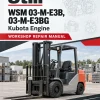 Still WSM 03-M-E3B, 03-M-E3BG Kubota Engine Workshop Repair Manual