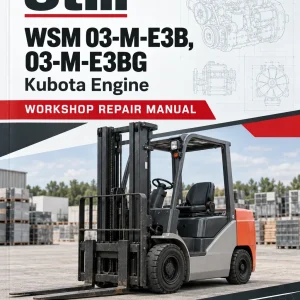 Still WSM 03-M-E3B, 03-M-E3BG Kubota Engine Workshop Repair Manual