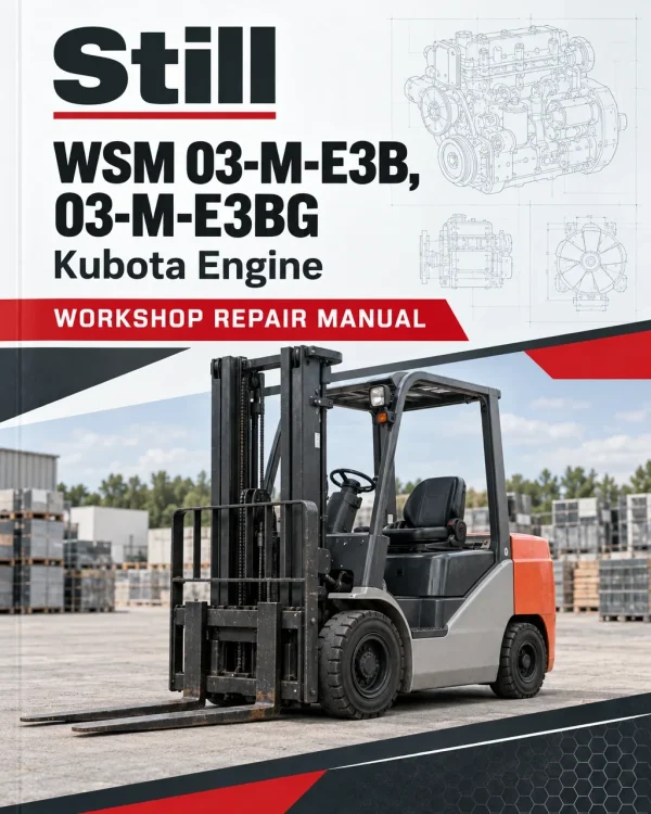 Still WSM 03-M-E3B, 03-M-E3BG Kubota Engine Workshop Repair Manual