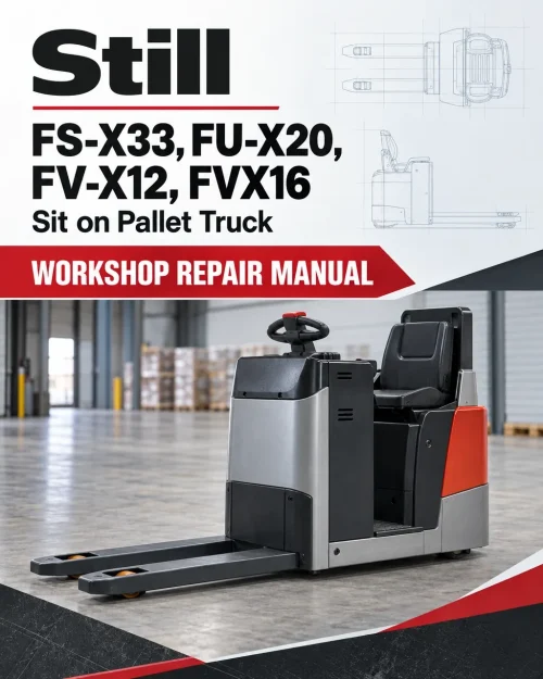 Still FS-X33,FU-X20,FV-X12, FVX16 Sit on Pallet Truck Workshop Repair Manual Still FS-X33,FU-X20,FV-X12, FVX16 Sit on Pallet Truck Workshop Repair Manual