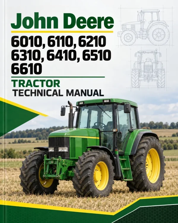 John Deere 6010, 6110, 6210, 6310, 6410, 6510, 6610 Tractor Technical Manual