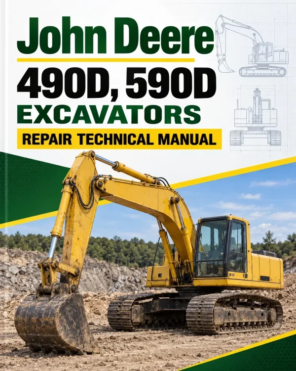 John Deere 490D, 590D Excavators Repair Technical Manual