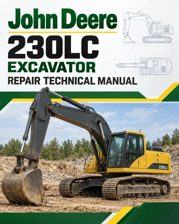 John Deere 230LC Excavator Repair Technical Manual