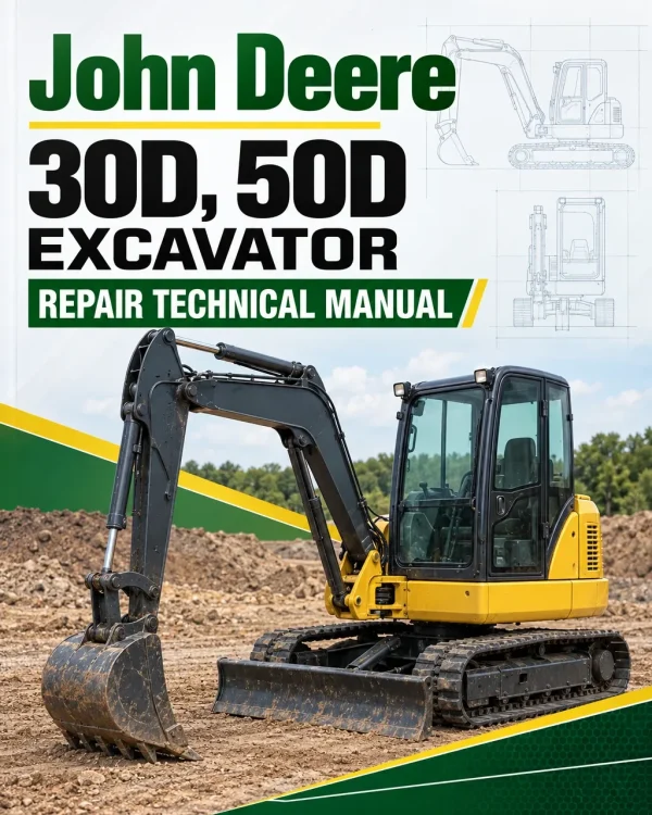 John Deere 30D, 50D Excavator Repair Technical Manual John Deere 30D, 50D Excavator Repair Technical Manual