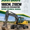 John Deere 180CW, 210CW Wheeled Excavator Repair Technical Manual
