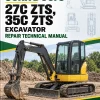 John Deere 27C ZTS, 35C ZTS Excavator Repair Technical Manual John Deere 27C ZTS, 35C ZTS Excavator Repair Technical Manual
