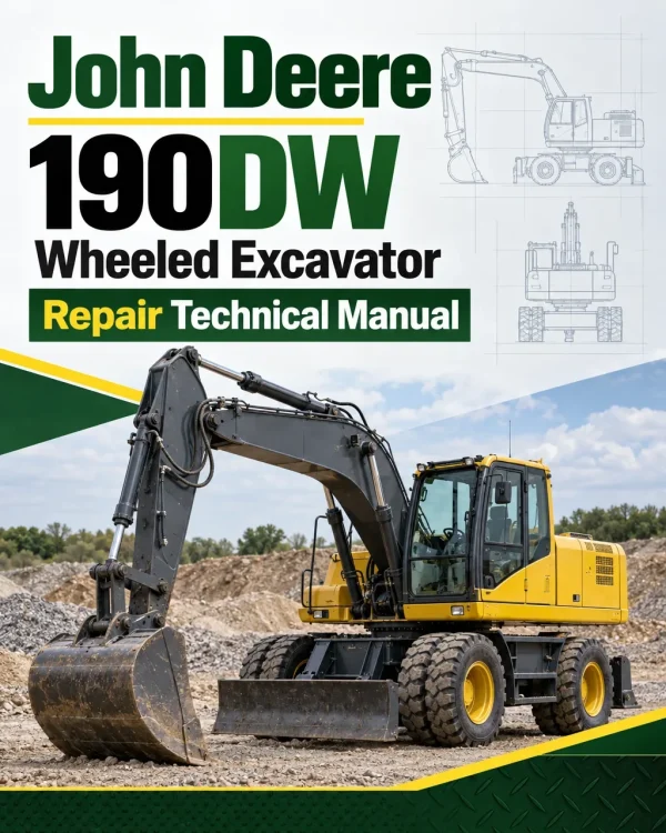 John Deere 190DW Wheeled Excavator Repair Technical Manual
