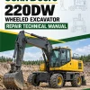 John Deere 220DW Wheeled Excavator Repair Technical Manual