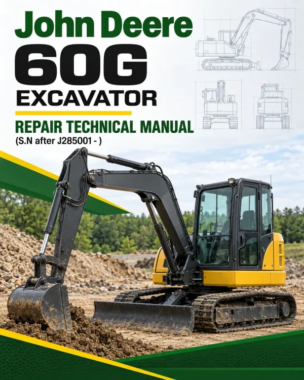 John Deere 60G Excavator Repair Technical Manual (S.N after J285001 - ) John Deere 60G Excavator Repair Technical Manual (S.N after J285001 - )