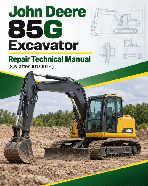 John Deere 85G Excavator Repair Technical Manual (S.N after J017001 - ) John Deere 85G Excavator Repair Technical Manual (S.N after J017001 - )