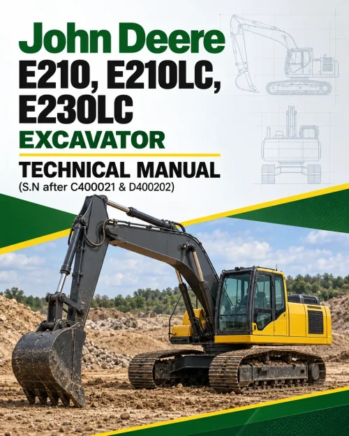 John Deere E210, E210LC, E230LC Excavator Technical Manual (S.N after C400021 & D400202) John Deere E210, E210LC, E230LC Excavator Technical Manual (S.N after C400021 & D400202)