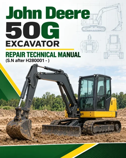John Deere 50G Excavator Repair Technical Manual (S.N after H280001 - )