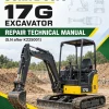 John Deere 17G Excavator Repair Technical Manual (S.N after K225001)