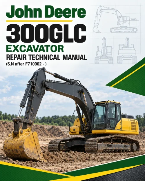 John Deere 300GLC Excavator Repair Technical Manual (S.N after F710002 - ) John Deere 300GLC Excavator Repair Technical Manual (S.N after F710002 - )