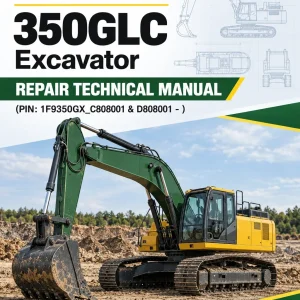 John Deere 350GLC Excavator Repair Technical Manual (PIN: 1F9350GX_C808001 & D808001 - )