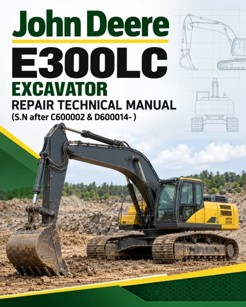 John Deere E300LC Excavator Repair Technical Manual (S.N after C600002 & D600014- ) John Deere E300LC Excavator Repair Technical Manual (S.N after C600002 & D600014- )