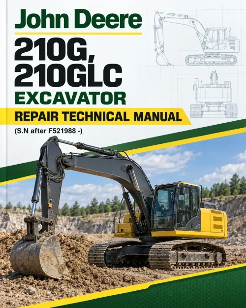John Deere 210G, 210GLC Excavator Repair Technical Manual (S.N after F521988 -) John Deere 210G, 210GLC Excavator Repair Technical Manual (S.N after F521988 -)