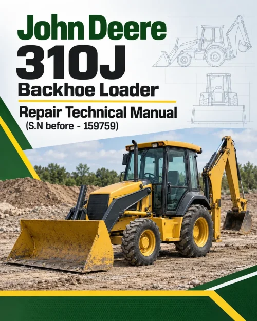 John Deere 310J Backhoe Loader Repair Technical Manual (S.N before - 159759 ) John Deere 310J Backhoe Loader Repair Technical Manual (S.N before - 159759 )