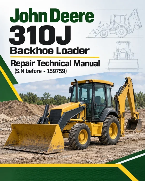 John Deere 310J Backhoe Loader Repair Technical Manual (S.N before - 159759 )