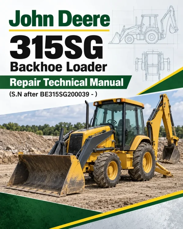 John Deere 315SG Backhoe Loader Repair Technical Manual (S.N after BE315SG200039 - )