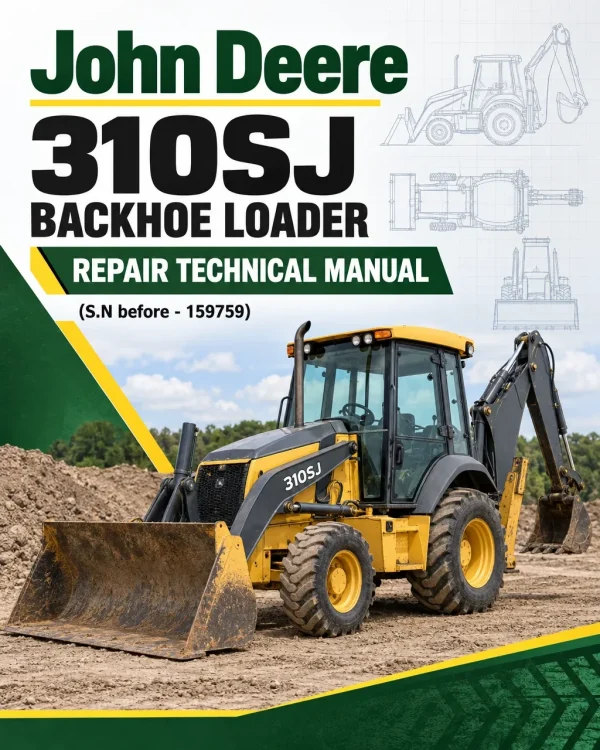 John Deere 310SJ Backhoe Loader Repair Technical Manual (S.N before - 159759)