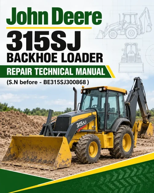 John Deere 315SJ Backhoe Loader Repair Technical Manual (S.N before - BE315SJ300868 )