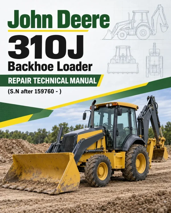 John Deere 310J Backhoe Loader Repair Technical Manual (S.N after 159760 - )