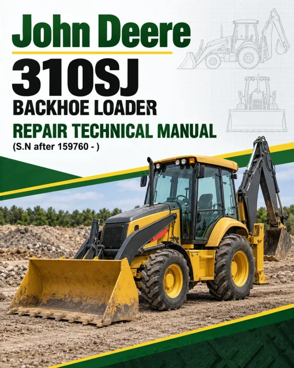 John Deere 310SJ Backhoe Loader Repair Technical Manual (S.N after 159760 - )