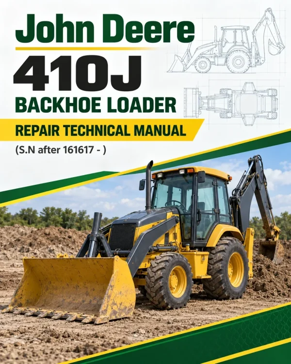 John Deere 410J Backhoe Loader Repair Technical Manual (S.N after 161617 - )