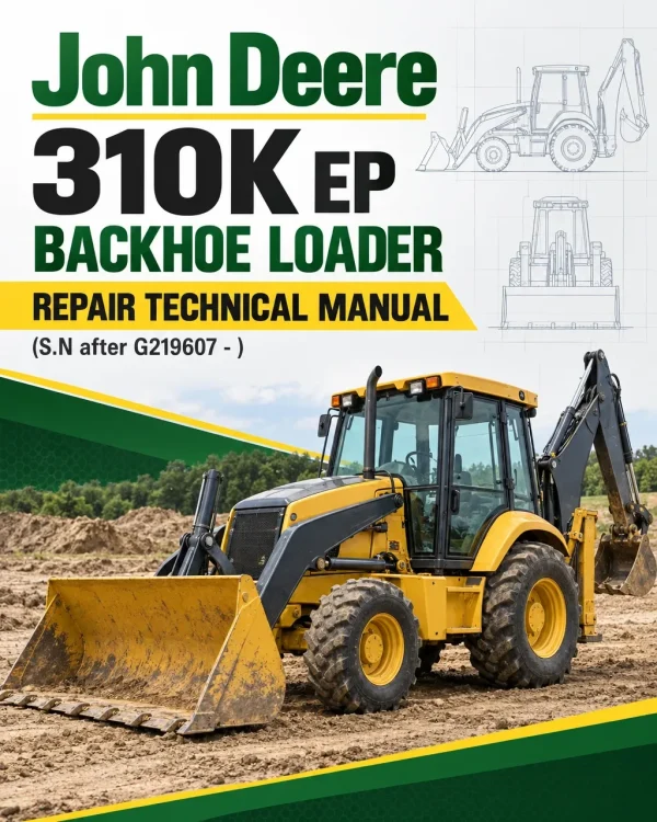 John Deere 310K EP Backhoe Loader Repair Technical Manual (S.N after G219607 - )