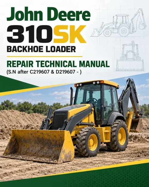 John Deere 310SK Backhoe Loader Repair Technical Manual (S.N after C219607 & D219607 - ) John Deere 310SK Backhoe Loader Repair Technical Manual (S.N after C219607 & D219607 - )
