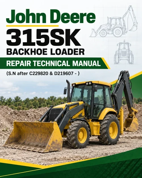 John Deere 315SK Backhoe Loader Repair Technical Manual (S.N after C229820 & D219607 - )