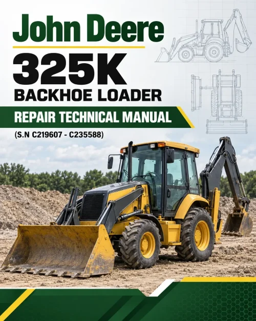 John Deere 325K Backhoe Loader Repair Technical Manual (S.N C219607 - C235588) John Deere 325K Backhoe Loader Repair Technical Manual (S.N C219607 - C235588)
