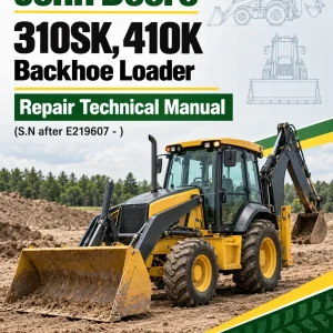 John Deere 310SK, 410K Backhoe Loader (TMC) Repair Technical Manual (S.N after E219607 - )