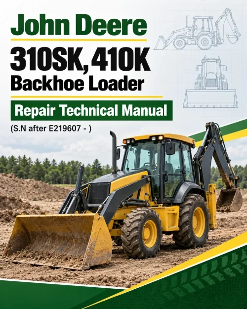 John Deere 310SK, 410K Backhoe Loader (TMC) Repair Technical Manual (S.N after E219607 - ) John Deere 310SK, 410K Backhoe Loader (TMC) Repair Technical Manual (S.N after E219607 - )