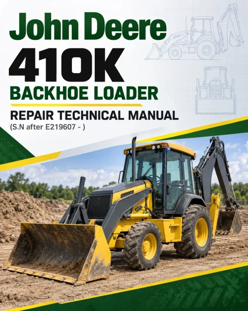 John Deere 410K Backhoe Loader Repair Technical Manual (S.N after E219607 - ) John Deere 410K Backhoe Loader Repair Technical Manual (S.N after E219607 - )