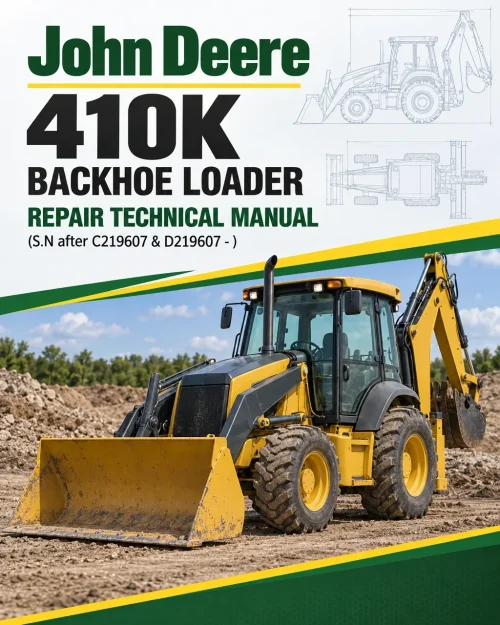 John Deere 410K Backhoe Loader Repair Technical Manual (S.N after C219607 & D219607 - ) John Deere 410K Backhoe Loader Repair Technical Manual (S.N after C219607 & D219607 - )