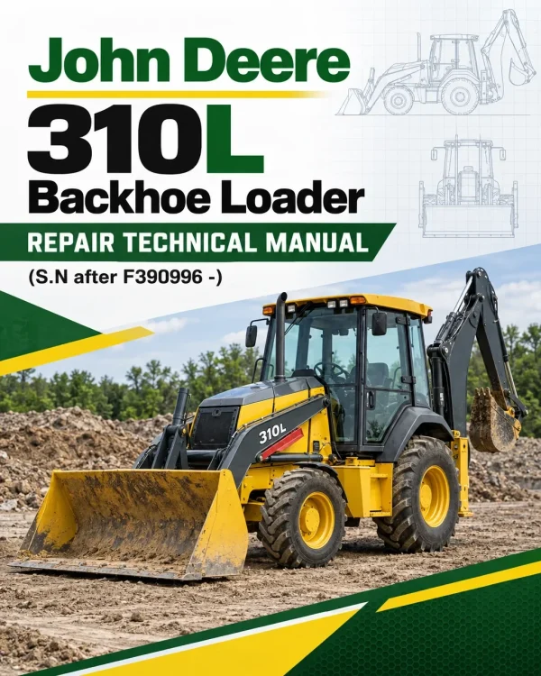 John Deere 310L Backhoe Loader Repair Technical Manual (S.N after F390996 -)