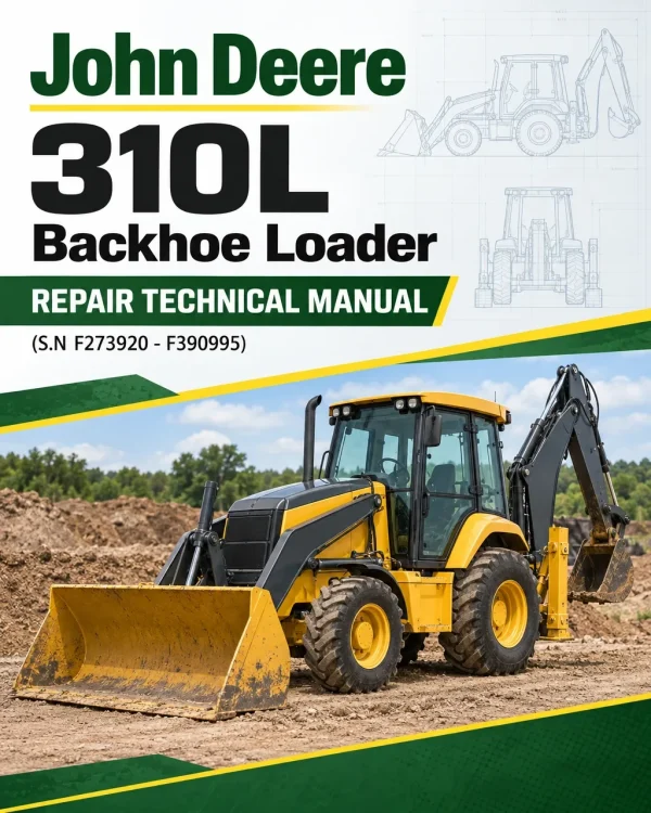 John Deere 310L Backhoe Loader Repair Technical Manual (S.N F273920 - F390995)