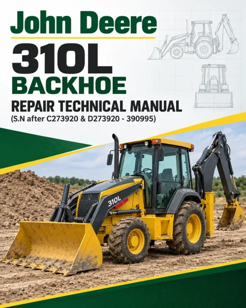 John Deere 310L Backhoe Repair Technical Manual (S.N after C273920 & D273920 - 390995)