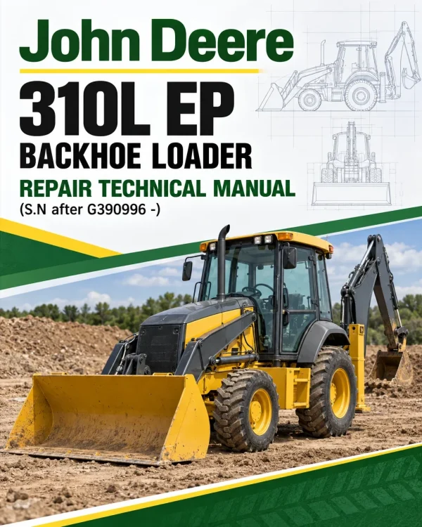 John Deere 310L EP Backhoe Loader Repair Technical Manual (S.N after G390996 -)