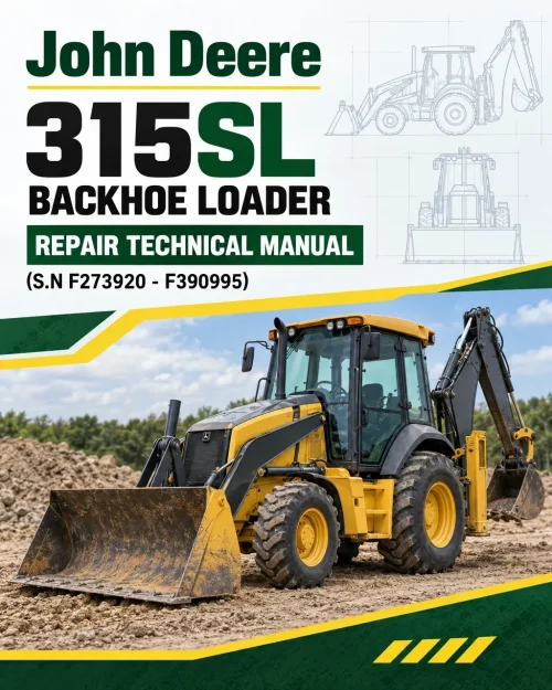 John Deere 315SL Backhoe Loader Repair Technical Manual (S.N F273920 - F390995)